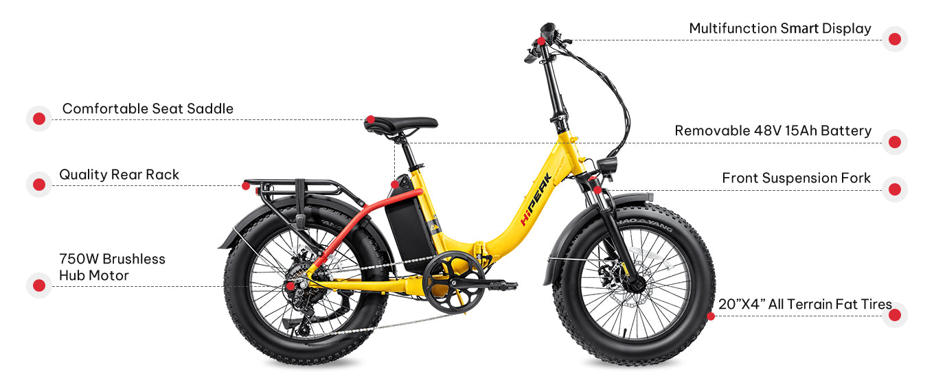 Hipeak folding e-bike