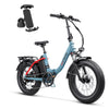 HiPEAK ELIAS 750W 48V 15Ah Step-Thru Fat Tire Folding Electric Bike