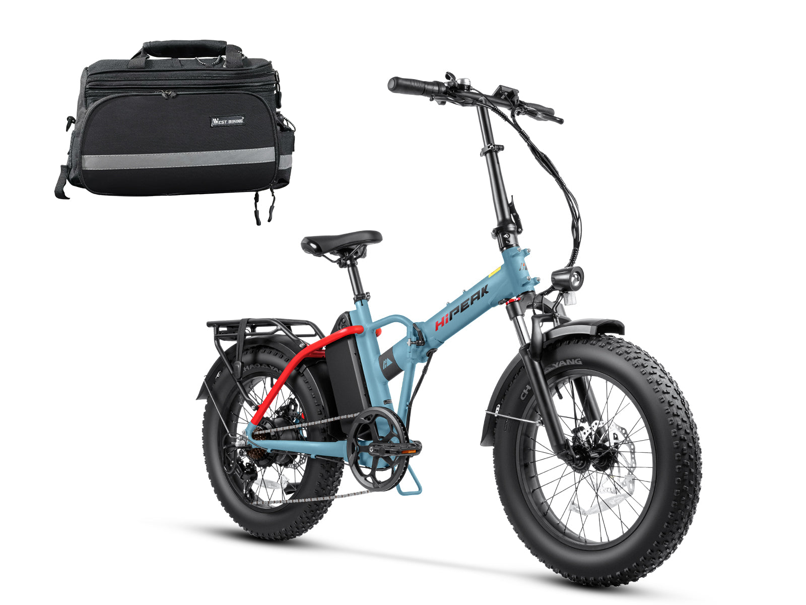 HiPEAK BONA 750W 48V 15Ah Step-Over Fat Tire Folding Electric Bike