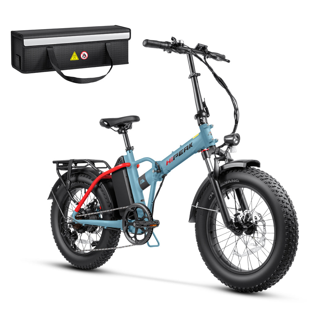 HiPEAK BONA 750W 48V 15Ah Step-Over Fat Tire Folding Electric Bike