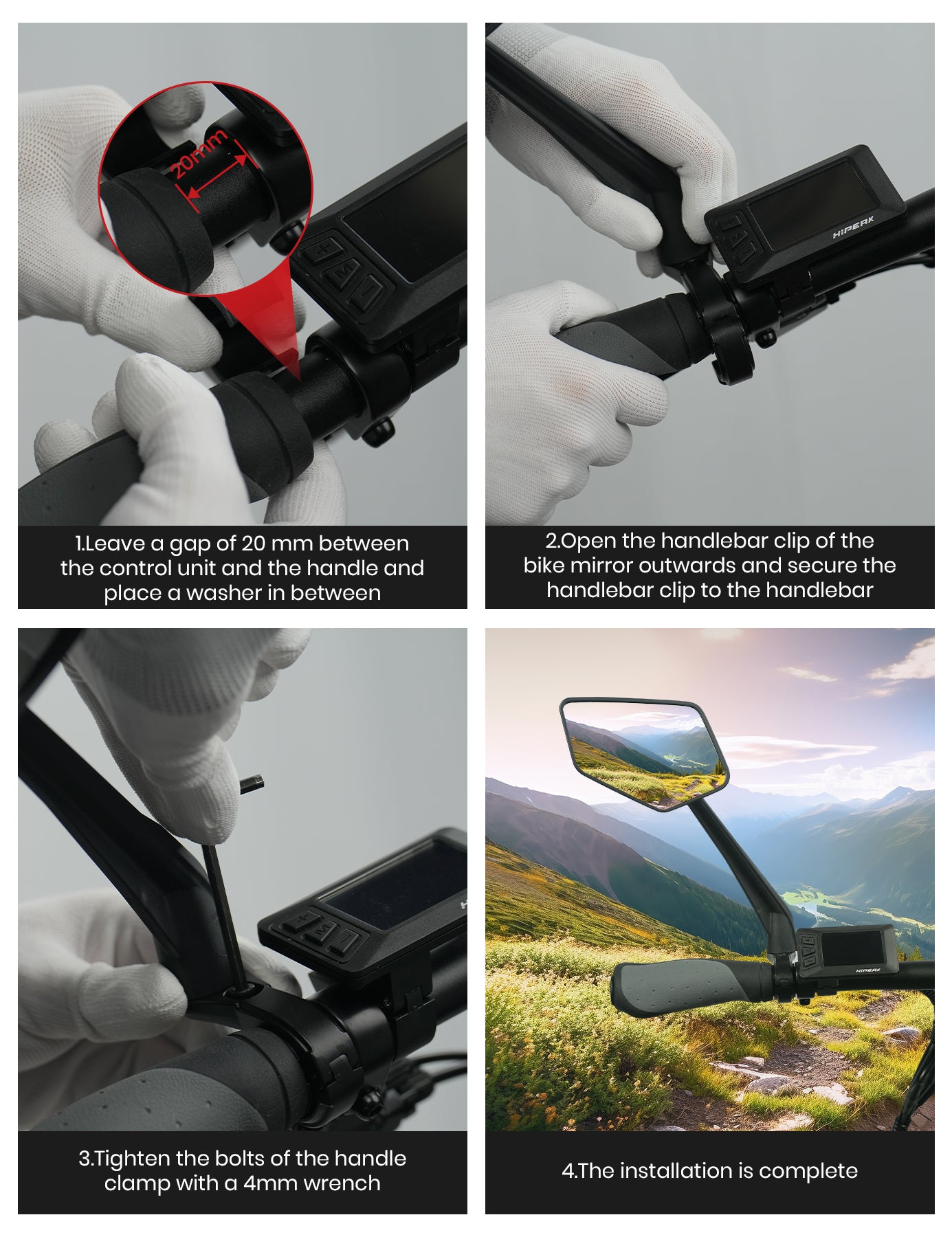 Bike rear sales view mirror