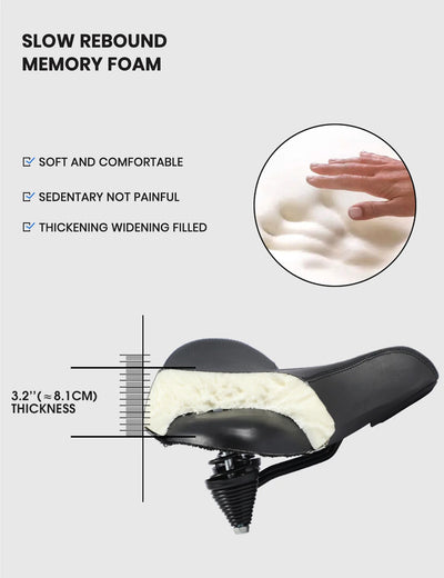 HiPeak Oversized Wide E-Bike Saddle
