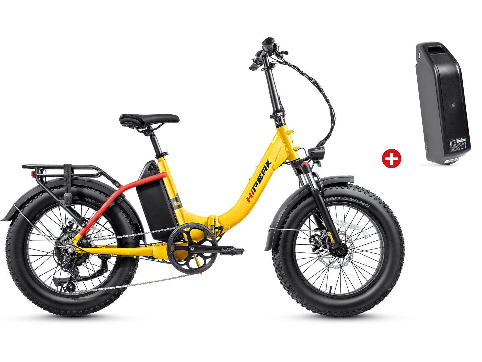 Combo Sale - HiPEAK ELIAS Step-Thru Folding E-bike with an Extra 48V 1