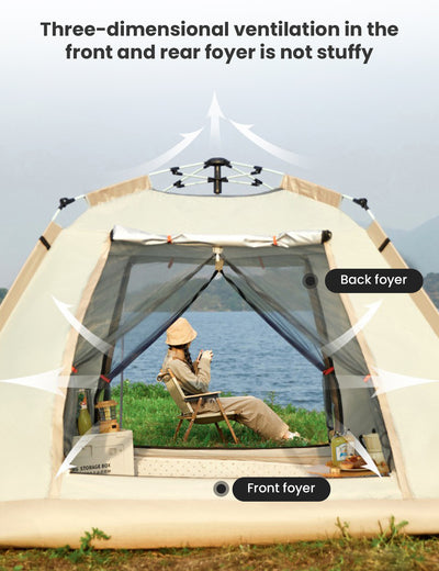 HiPEAK 3-4 Person Instant Pop Up Camping Tent