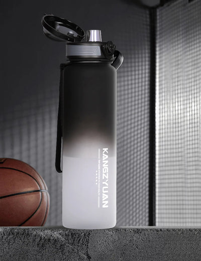 HiPeak Black White Gradient Water Bottle