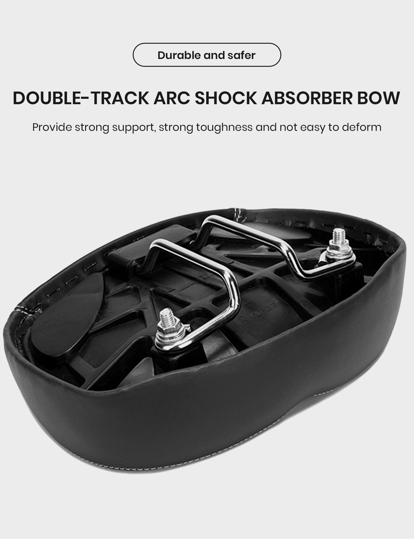HiPeak Noseless Wide Large Bike Saddle