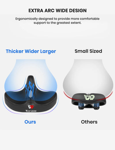 HiPeak Oversized Wide E-Bike Saddle