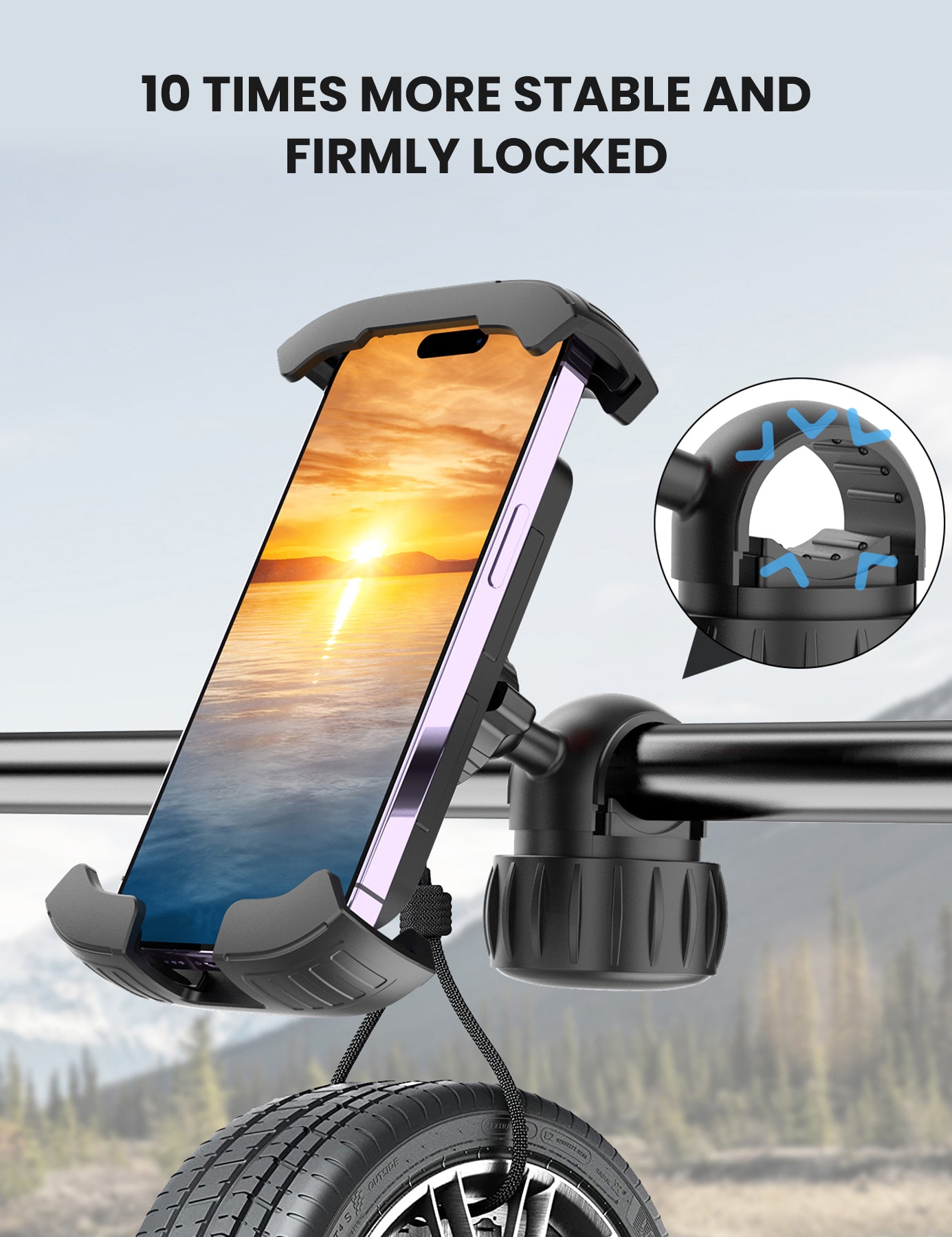 HiPEAK Bike Adjustable Phone Holder