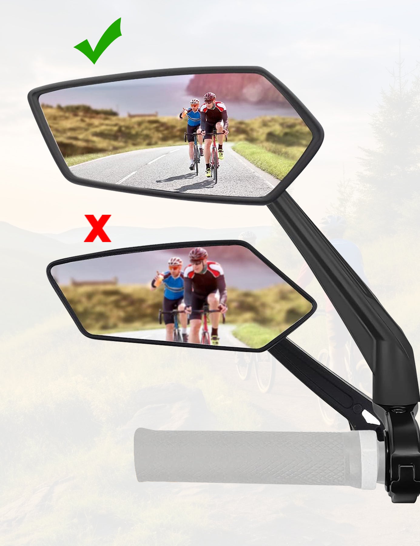 HiPEAK Long-arm Rearview Mirror