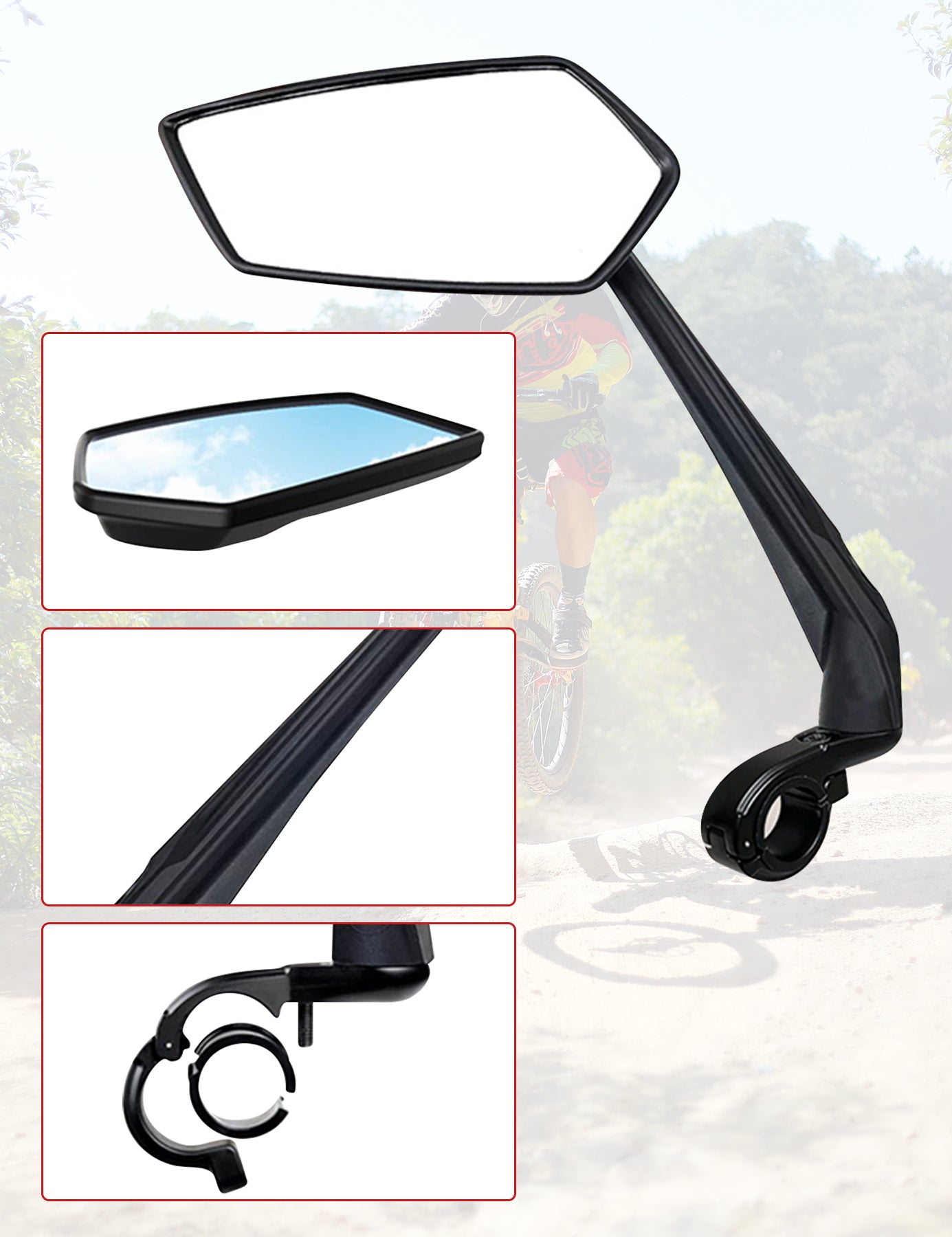 HiPEAK Long-arm Rearview Mirror