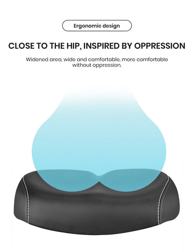 HiPeak Noseless Wide Large Bike Saddle