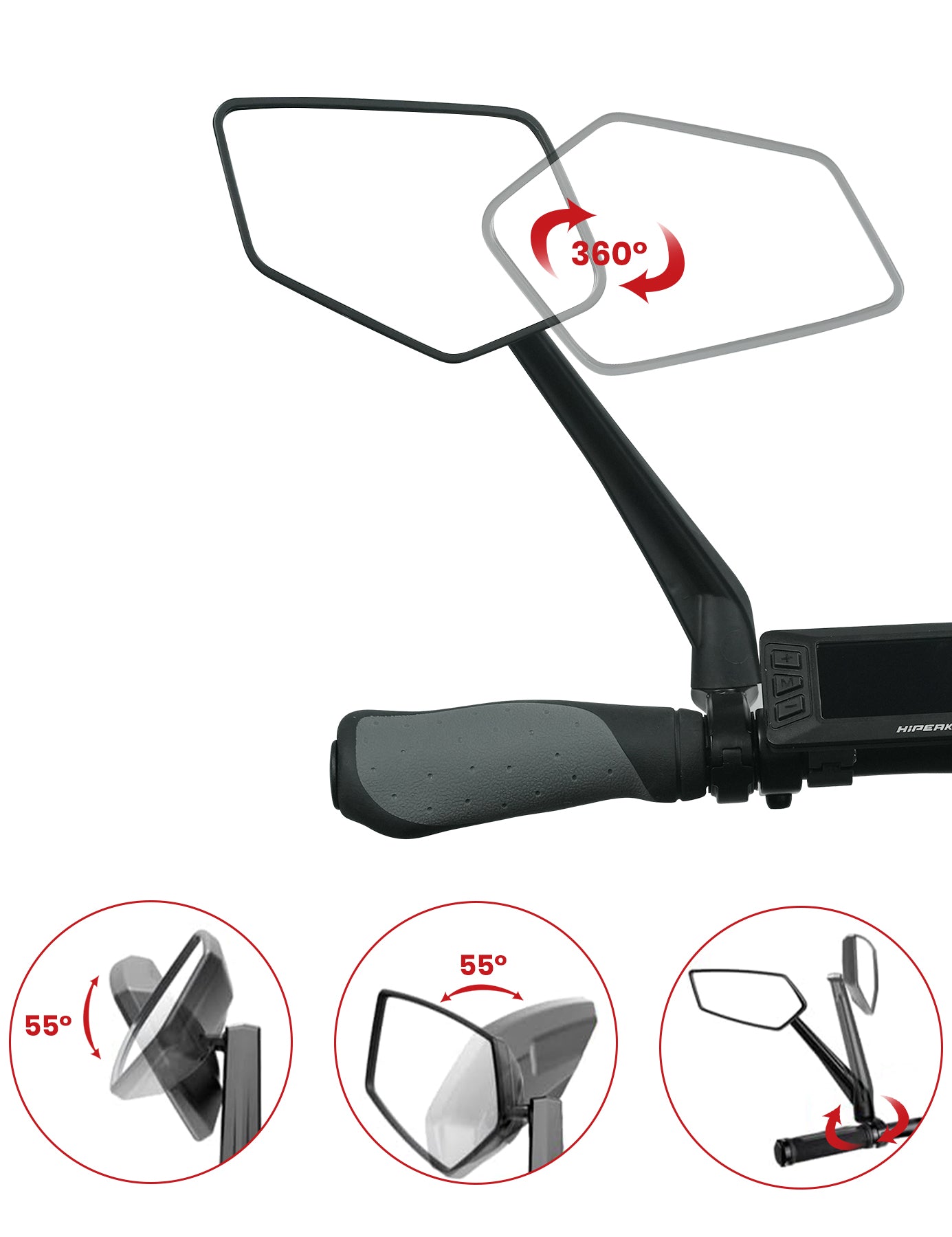 HiPEAK Long-arm Rearview Mirror