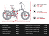 HiPEAK BONA 750W 48V 15Ah Step-Over Fat Tire Folding Electric Bike
