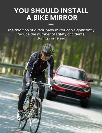 HiPEAK Bike Mirror Handlebar Rearview Mirror