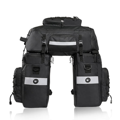HiPEAK Bike Bag - Waterproof Bike Saddle Bag with Rain Cover for Riding