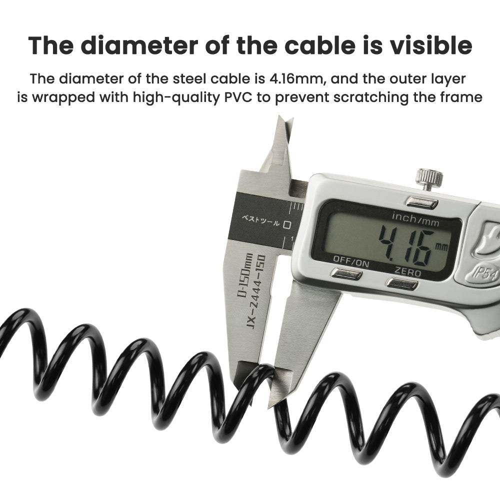 HiPEAK Portable Mini Steel Cable Helmet Lock