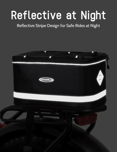 HiPEAK Electric Bike Rear Rack Bag