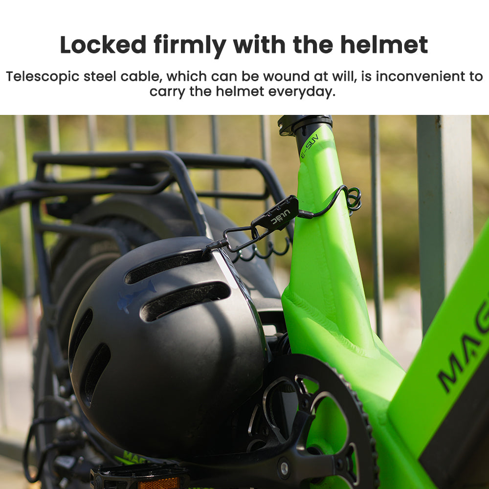 HiPEAK Portable Mini Steel Cable Helmet Lock