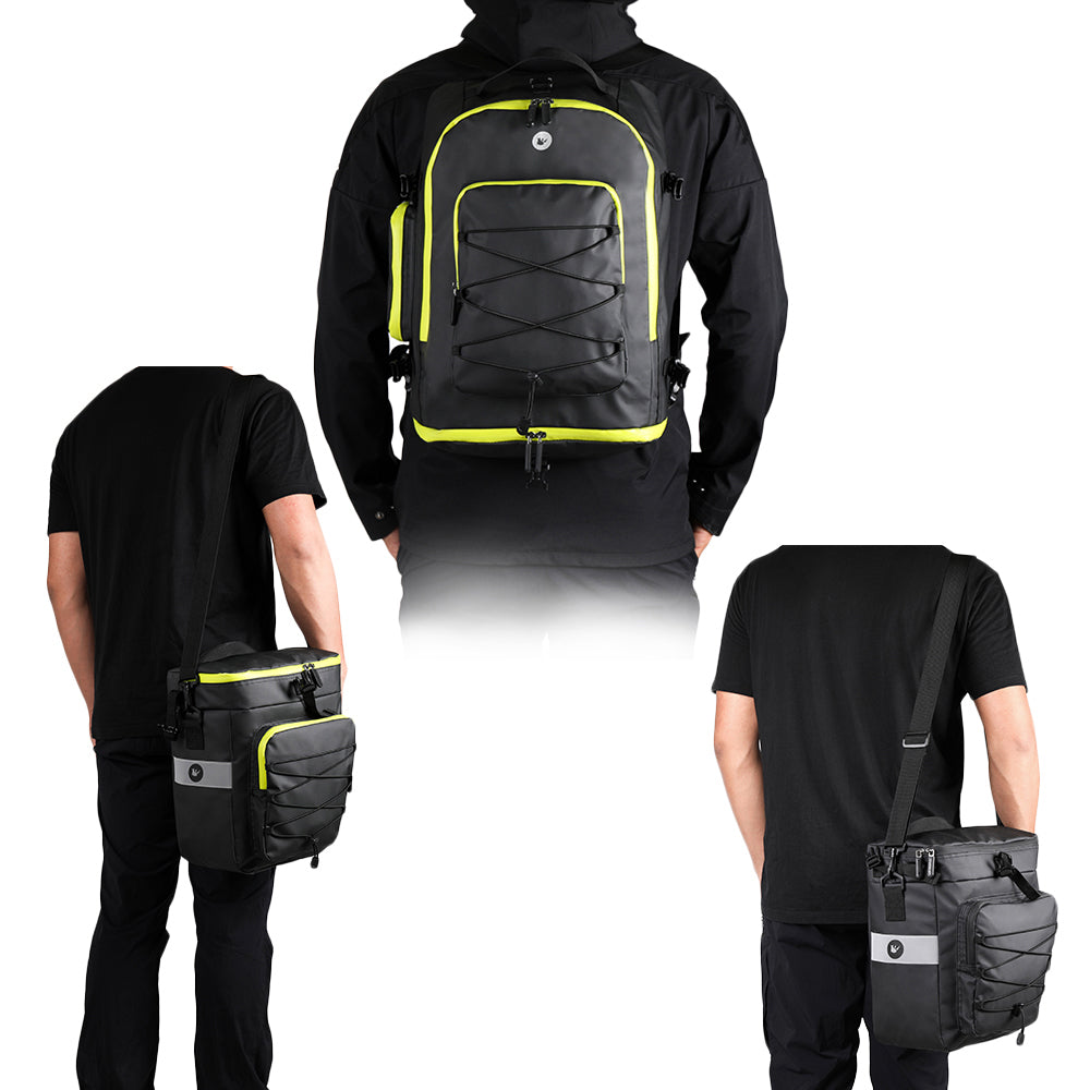 HiPEAK Bike Bag - Waterproof Bike Saddle Bag with Rain Cover for Riding
