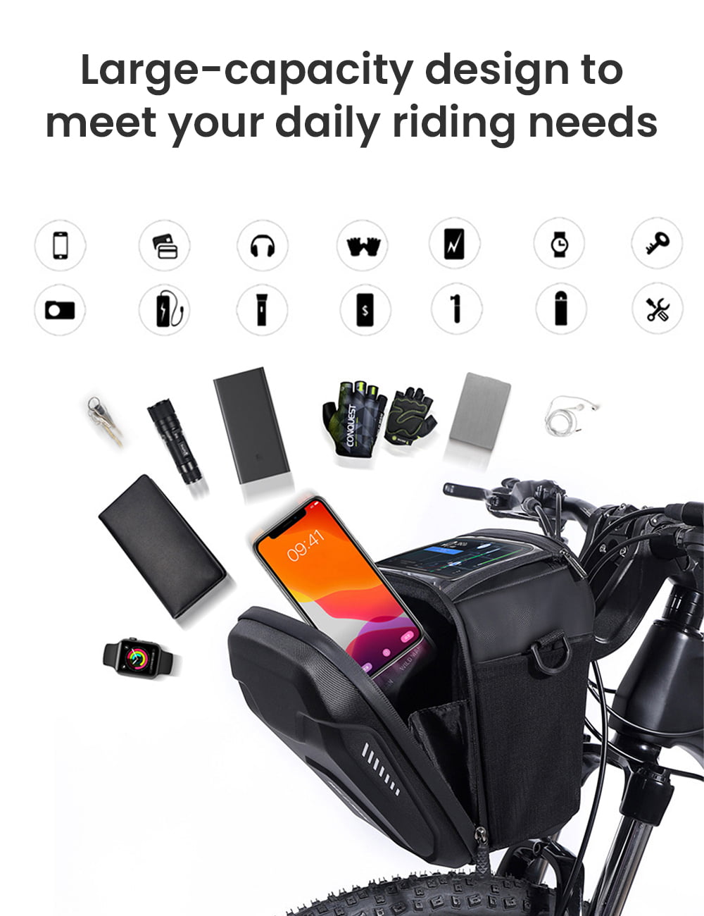 HiPEAK Electric Bike Front Bag