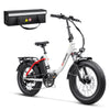HiPEAK ELIAS 750W 48V 15Ah Step-Thru Fat Tire Folding Electric Bike